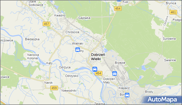 mapa Dobrzeń Wielki, Dobrzeń Wielki na mapie Targeo