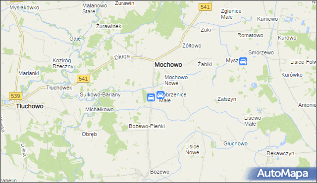 mapa Dobrzenice Małe, Dobrzenice Małe na mapie Targeo