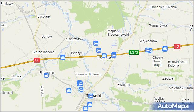 mapa Dorohucza, Dorohucza na mapie Targeo