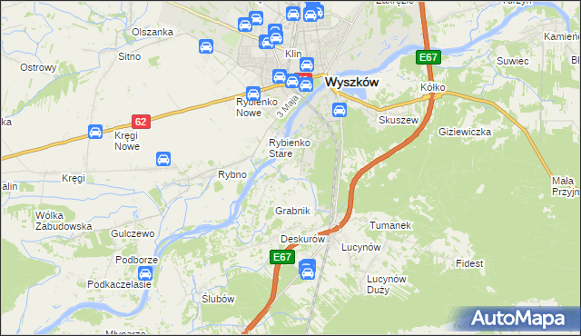 mapa Drogoszewo gmina Wyszków, Drogoszewo gmina Wyszków na mapie Targeo