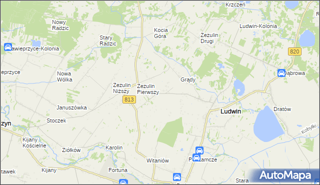mapa Godziembów, Godziembów na mapie Targeo