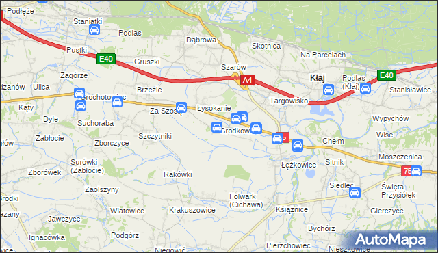 mapa Grodkowice, Grodkowice na mapie Targeo