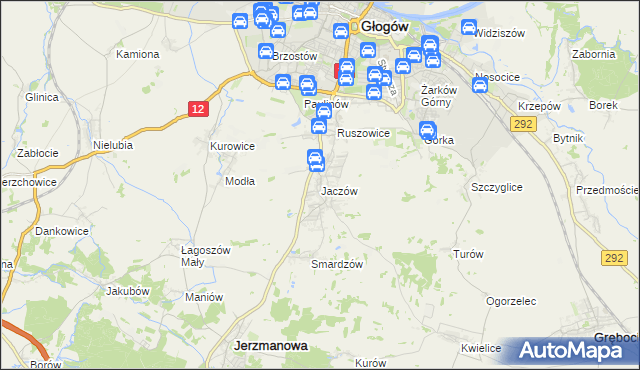 mapa Jaczów, Jaczów na mapie Targeo