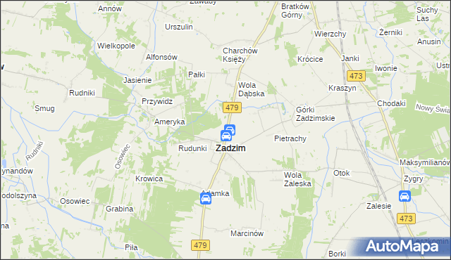 mapa Kazimierzew, Kazimierzew na mapie Targeo