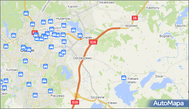 mapa Klebark Mały, Klebark Mały na mapie Targeo