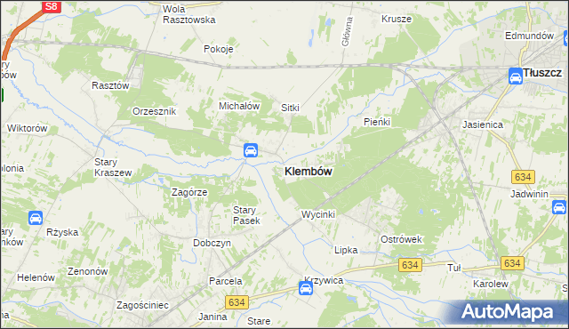 mapa Klembów, Klembów na mapie Targeo