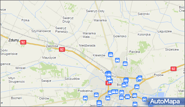 mapa Klewków, Klewków na mapie Targeo