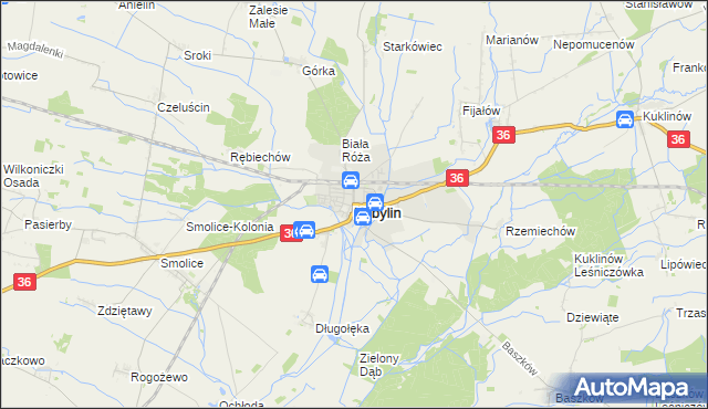 mapa Kobylin powiat krotoszyński, Kobylin powiat krotoszyński na mapie Targeo