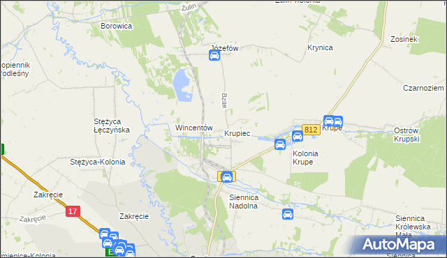 mapa Krupiec, Krupiec na mapie Targeo