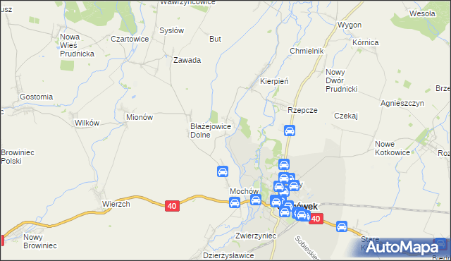 mapa Leśnik gmina Głogówek, Leśnik gmina Głogówek na mapie Targeo