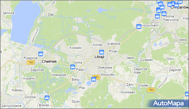 mapa Libiąż, Libiąż na mapie Targeo