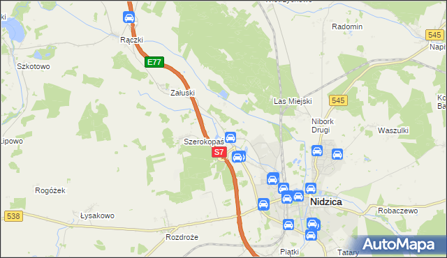 mapa Litwinki gmina Nidzica, Litwinki gmina Nidzica na mapie Targeo