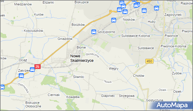 mapa Mączniki gmina Nowe Skalmierzyce, Mączniki gmina Nowe Skalmierzyce na mapie Targeo