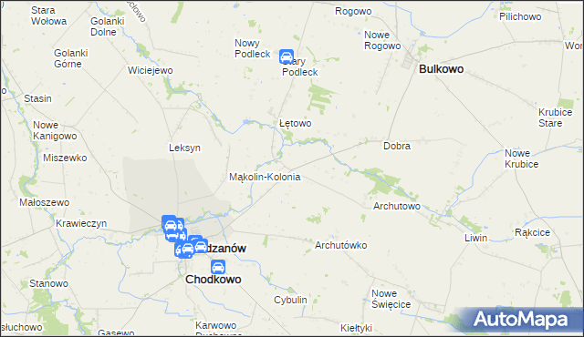 mapa Mąkolin, Mąkolin na mapie Targeo