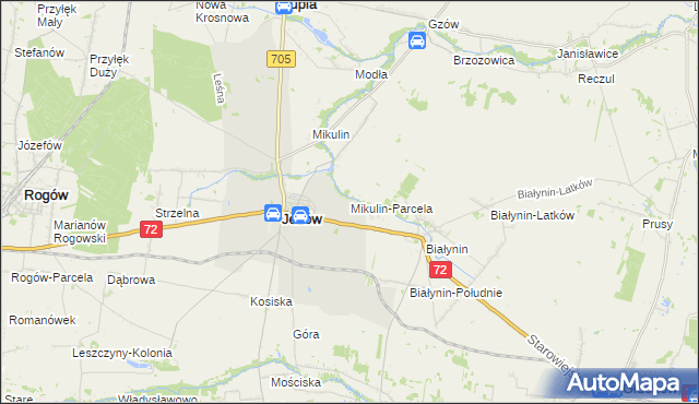 mapa Mikulin-Parcela, Mikulin-Parcela na mapie Targeo