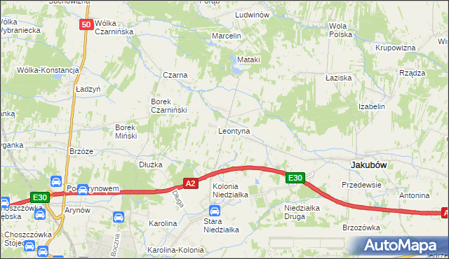 mapa Mistów, Mistów na mapie Targeo