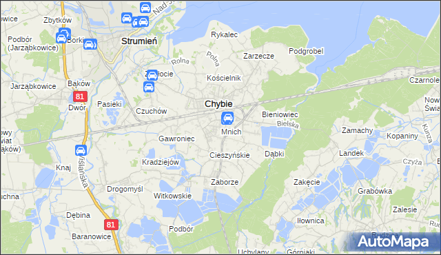 mapa Mnich, Mnich na mapie Targeo