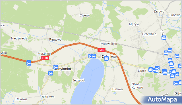 mapa Morzyczyn gmina Kobylanka, Morzyczyn gmina Kobylanka na mapie Targeo