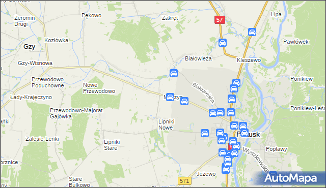 mapa Moszyn, Moszyn na mapie Targeo