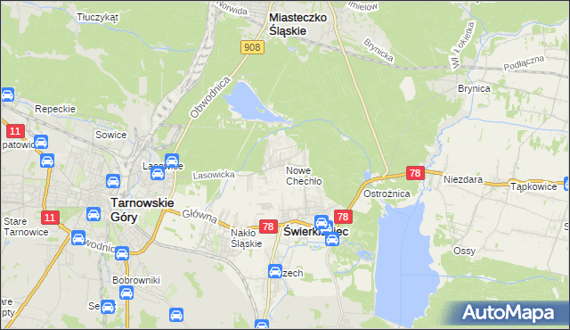 mapa Nowe Chechło, Nowe Chechło na mapie Targeo