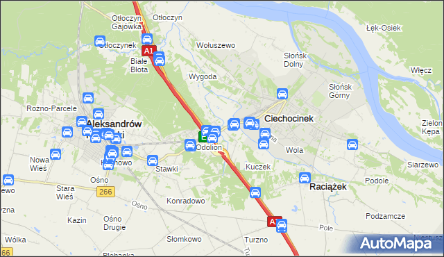 mapa Nowy Ciechocinek, Nowy Ciechocinek na mapie Targeo