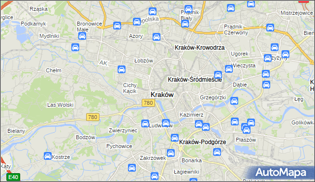 mapa Nowy Świat gmina Kraków, Nowy Świat gmina Kraków na mapie Targeo