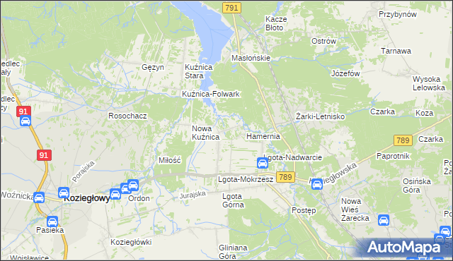 mapa Oczko, Oczko na mapie Targeo