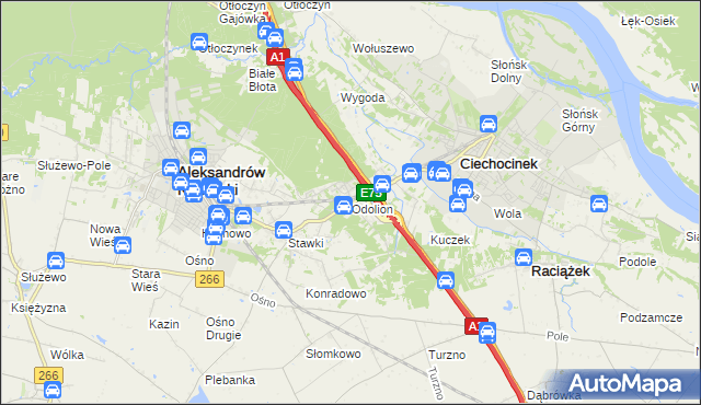 mapa Odolion, Odolion na mapie Targeo