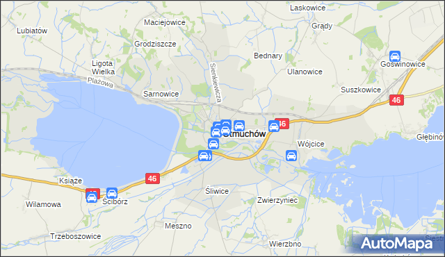 mapa Otmuchów, Otmuchów na mapie Targeo