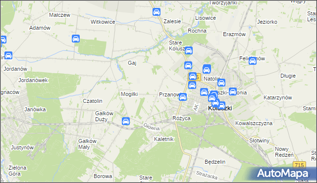 mapa Przanowice, Przanowice na mapie Targeo