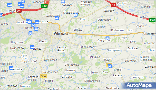 mapa Przebieczany, Przebieczany na mapie Targeo