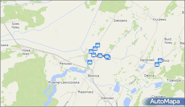 mapa Przemęt, Przemęt na mapie Targeo