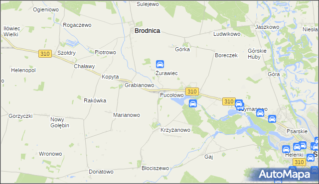 mapa Pucołowo, Pucołowo na mapie Targeo