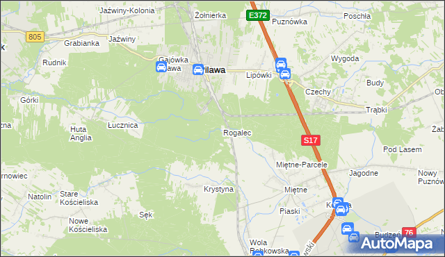 mapa Rogalec, Rogalec na mapie Targeo
