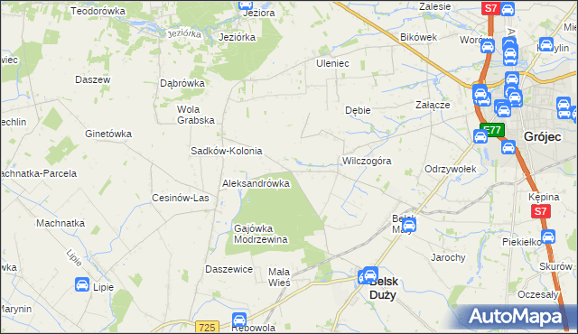 mapa Rosochów, Rosochów na mapie Targeo