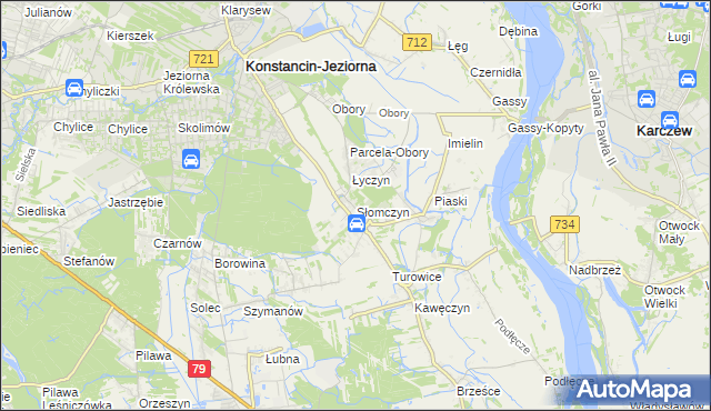 mapa Słomczyn gmina Konstancin-Jeziorna, Słomczyn gmina Konstancin-Jeziorna na mapie Targeo