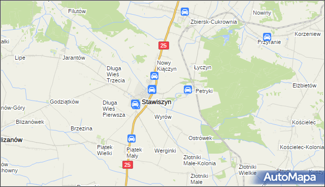mapa Stary Kiączyn, Stary Kiączyn na mapie Targeo