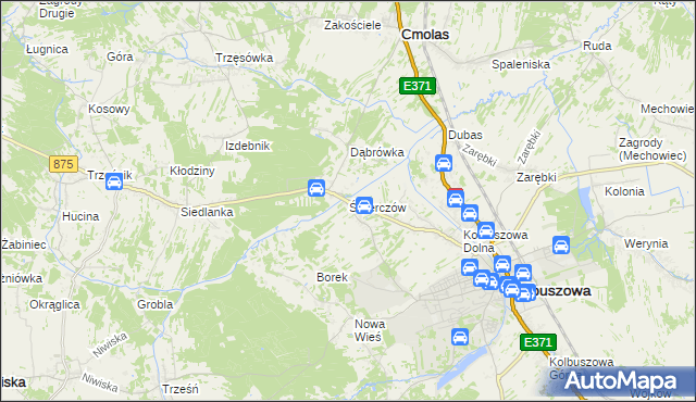 mapa Świerczów gmina Kolbuszowa, Świerczów gmina Kolbuszowa na mapie Targeo