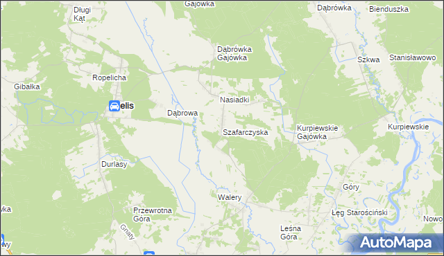 mapa Szafarczyska, Szafarczyska na mapie Targeo