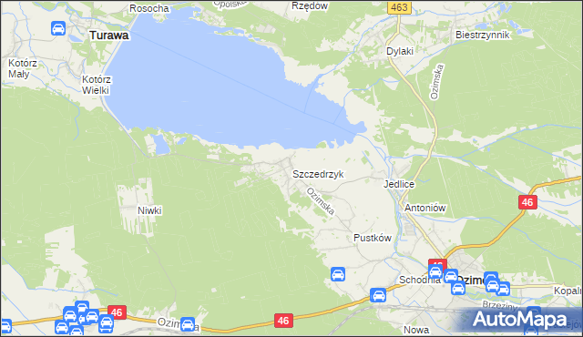 mapa Szczedrzyk, Szczedrzyk na mapie Targeo