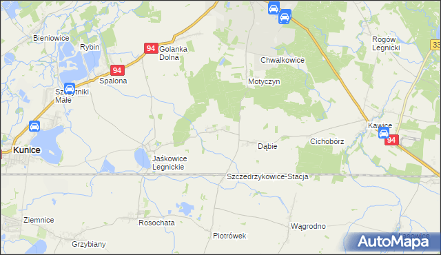 mapa Szczedrzykowice, Szczedrzykowice na mapie Targeo