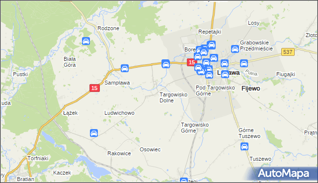 mapa Targowisko Dolne, Targowisko Dolne na mapie Targeo