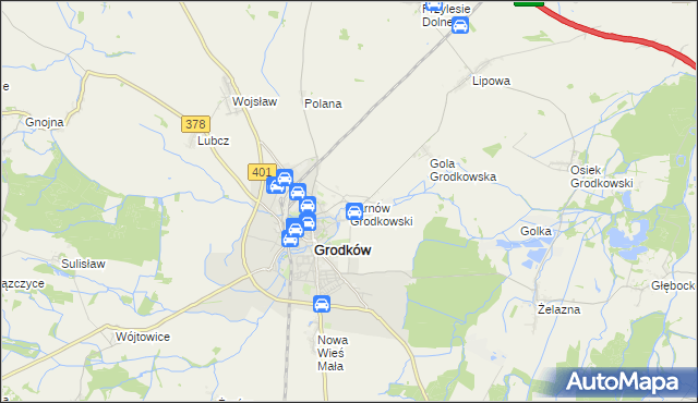 mapa Tarnów Grodkowski, Tarnów Grodkowski na mapie Targeo