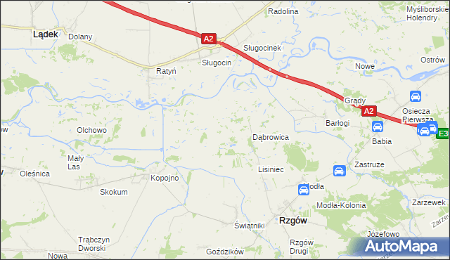 mapa Tarszewo, Tarszewo na mapie Targeo