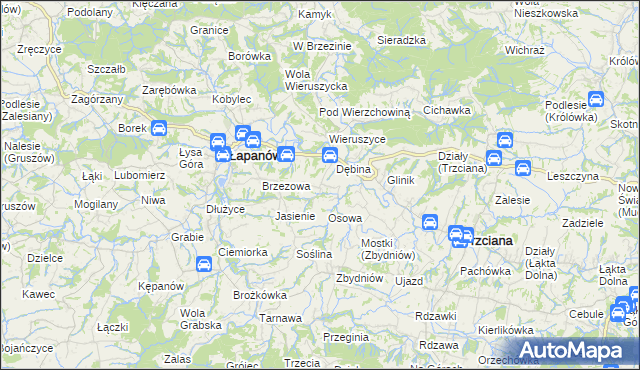 mapa Ubrzeż, Ubrzeż na mapie Targeo