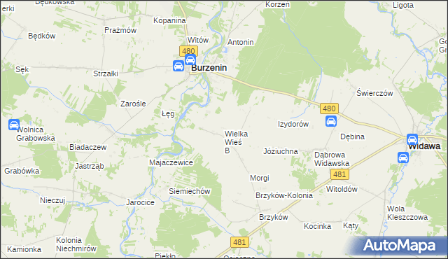 mapa Wielka Wieś B, Wielka Wieś B na mapie Targeo