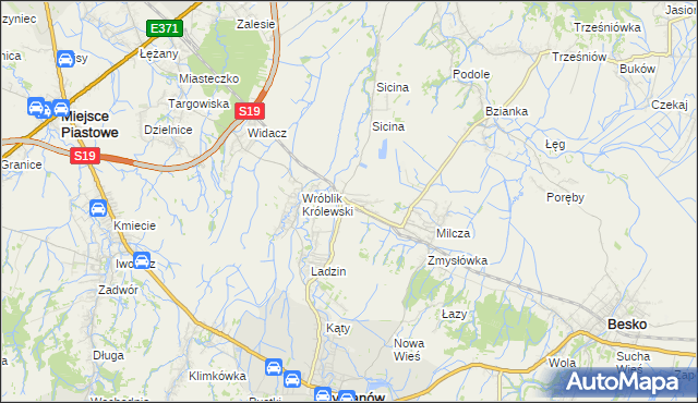 mapa Wróblik Szlachecki, Wróblik Szlachecki na mapie Targeo