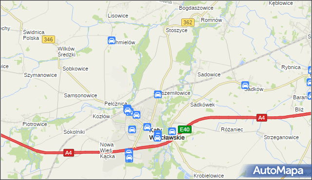 mapa Wszemiłowice, Wszemiłowice na mapie Targeo