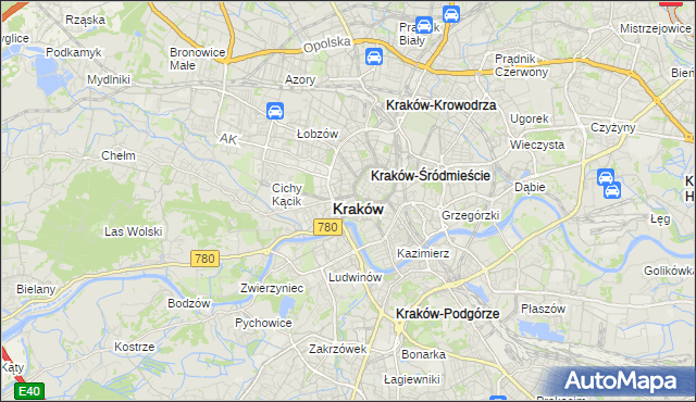 mapa Nowy Świat gmina Kraków, Nowy Świat gmina Kraków na mapie Targeo