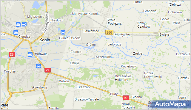 mapa Szczepidło, Szczepidło na mapie Targeo
